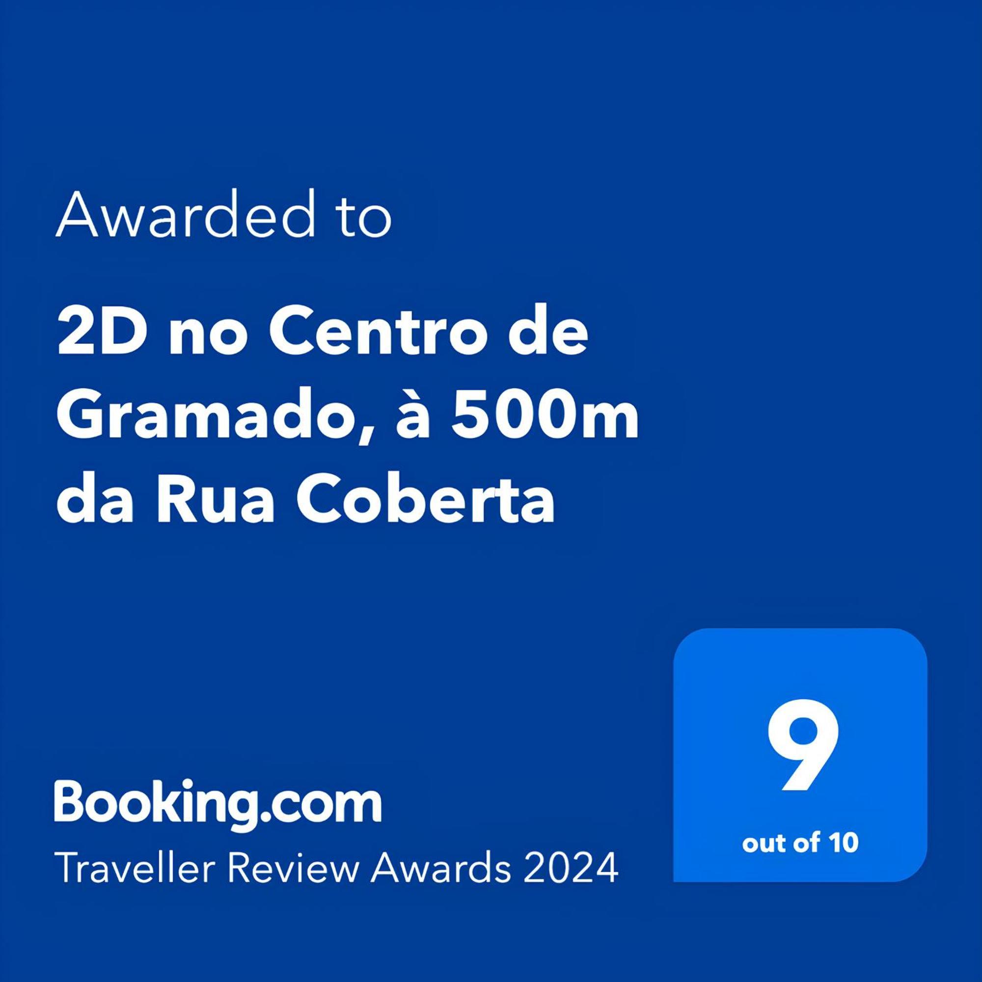 2D No Centro De Gramado, A 500M Da Rua Coberta Lägenhet Exteriör bild